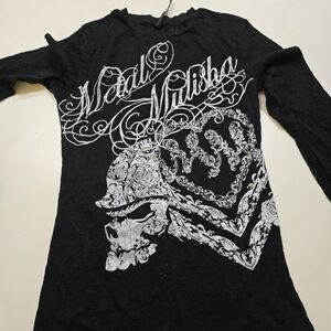 Metal Mulisha Black and White Graphic Long Sleeve